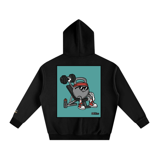Limited Edition Kettlebell with Dumbbell | Oversize Fleeced Hoodie