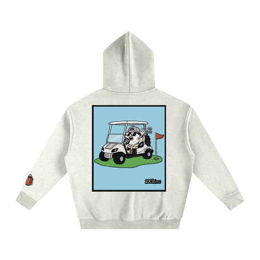 Limited Edition Golf Ball in Golf Cart | Oversize Fleeced Hoodie