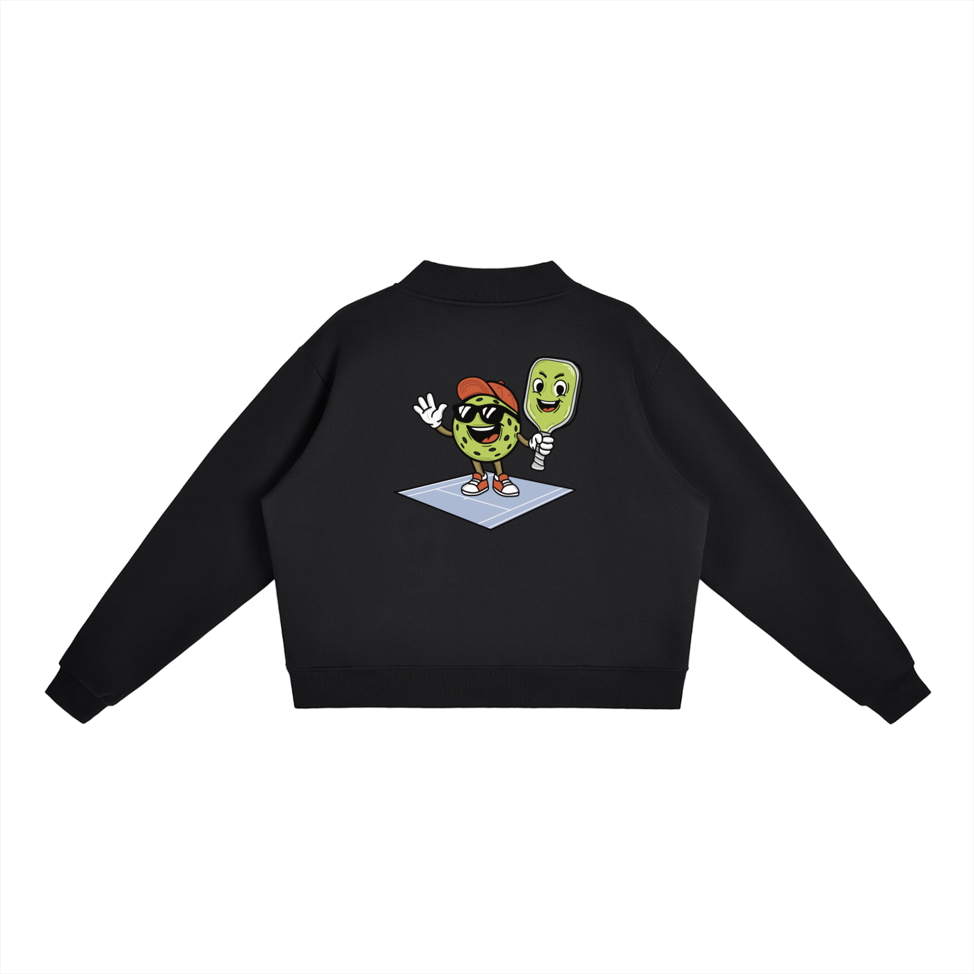 Pickleball & Bat | Essential Mock-Neck Sweatshirt | Womens