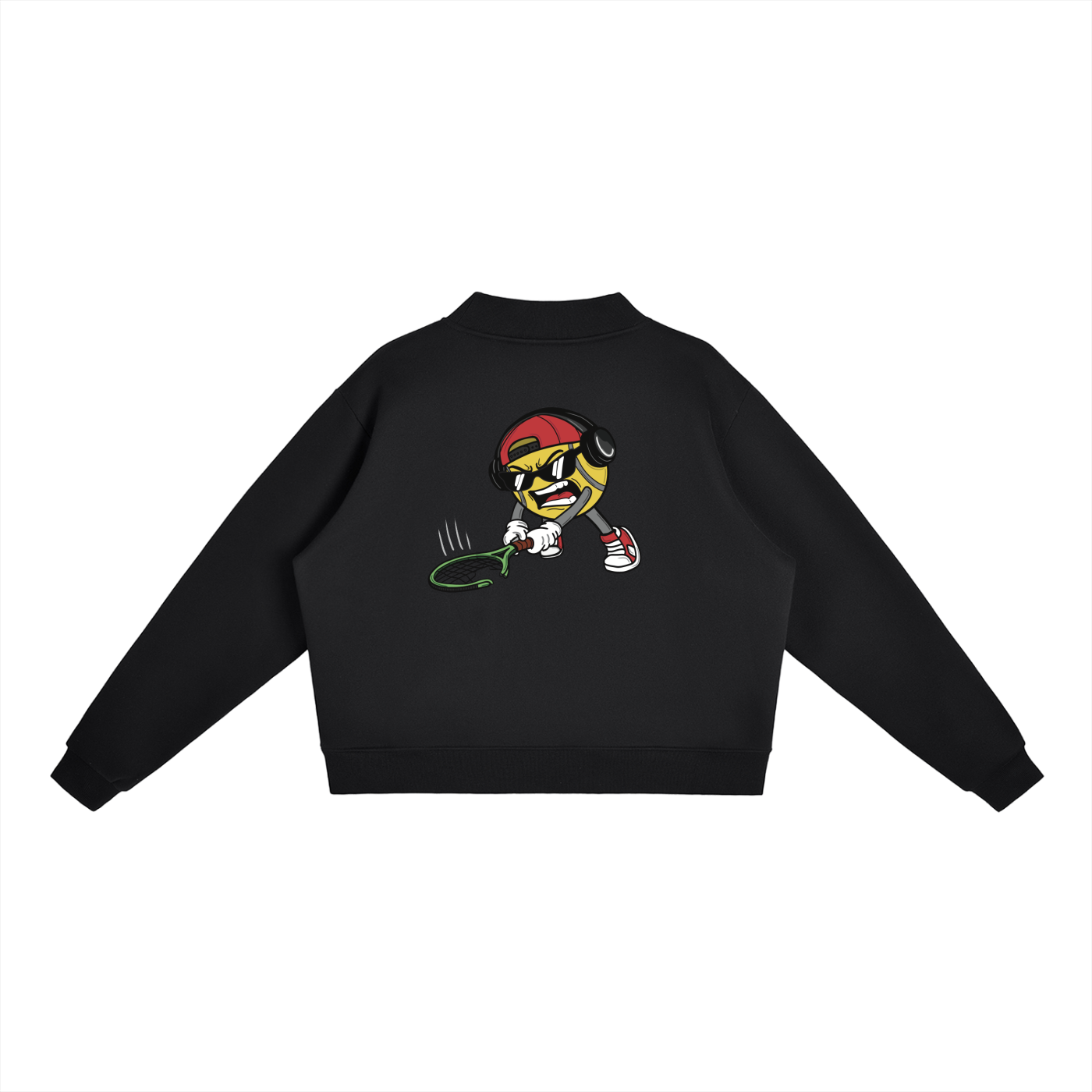 Angry Tennis Ball | Essential Mock-Neck Sweatshirt | Womens