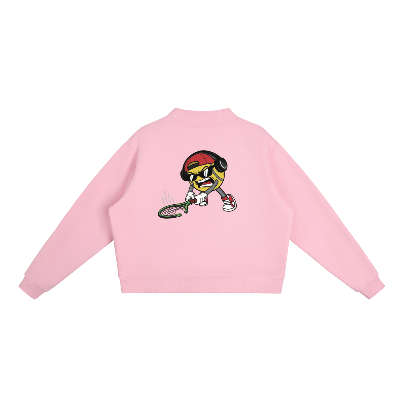 Angry Tennis Ball | Essential Mock-Neck Sweatshirt | Womens