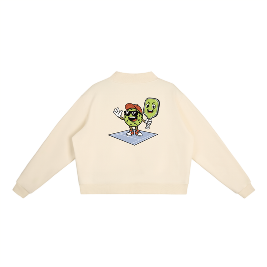 Pickleball & Bat | Essential Mock-Neck Sweatshirt | Womens