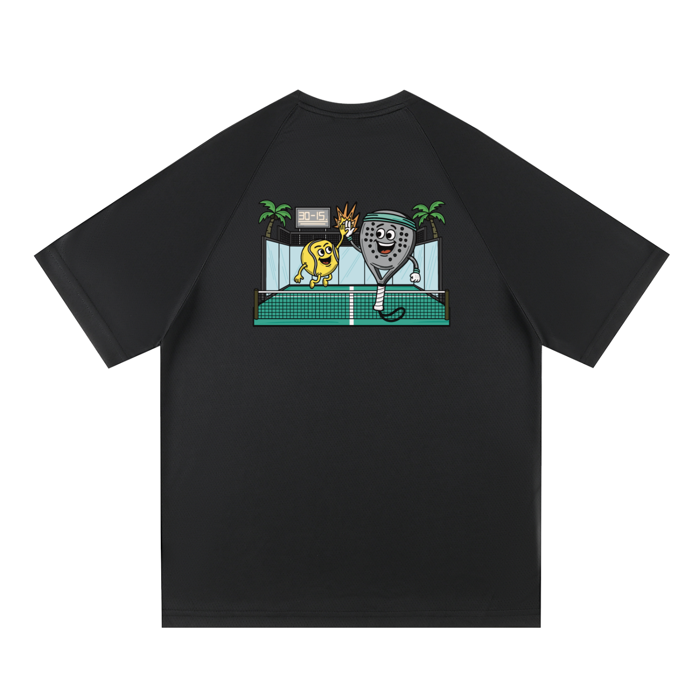 Padel Ball & Racket | Mesh Sportswear T-Shirt | Mens
