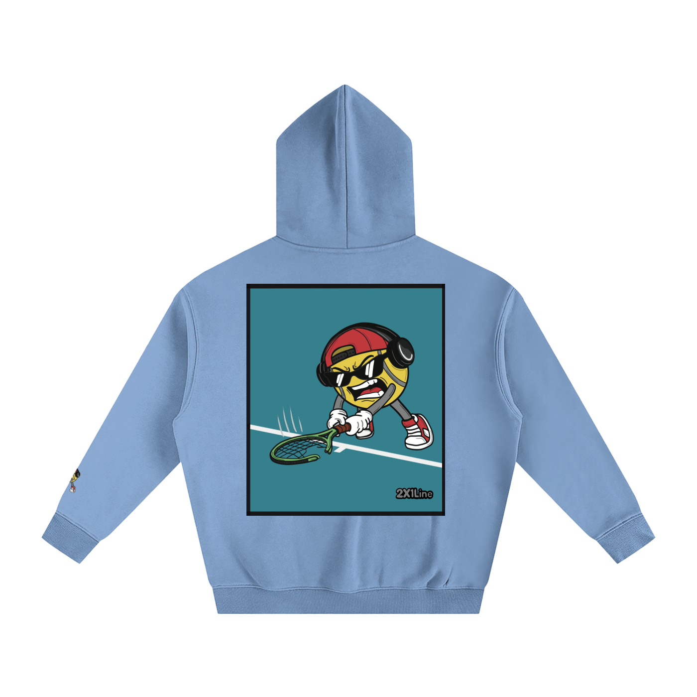 Limited Edition Angry Tennis Ball | Oversize Fleeced Hoodie