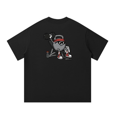 Kettlebell with Dumbbell | Oversized T-Shirt