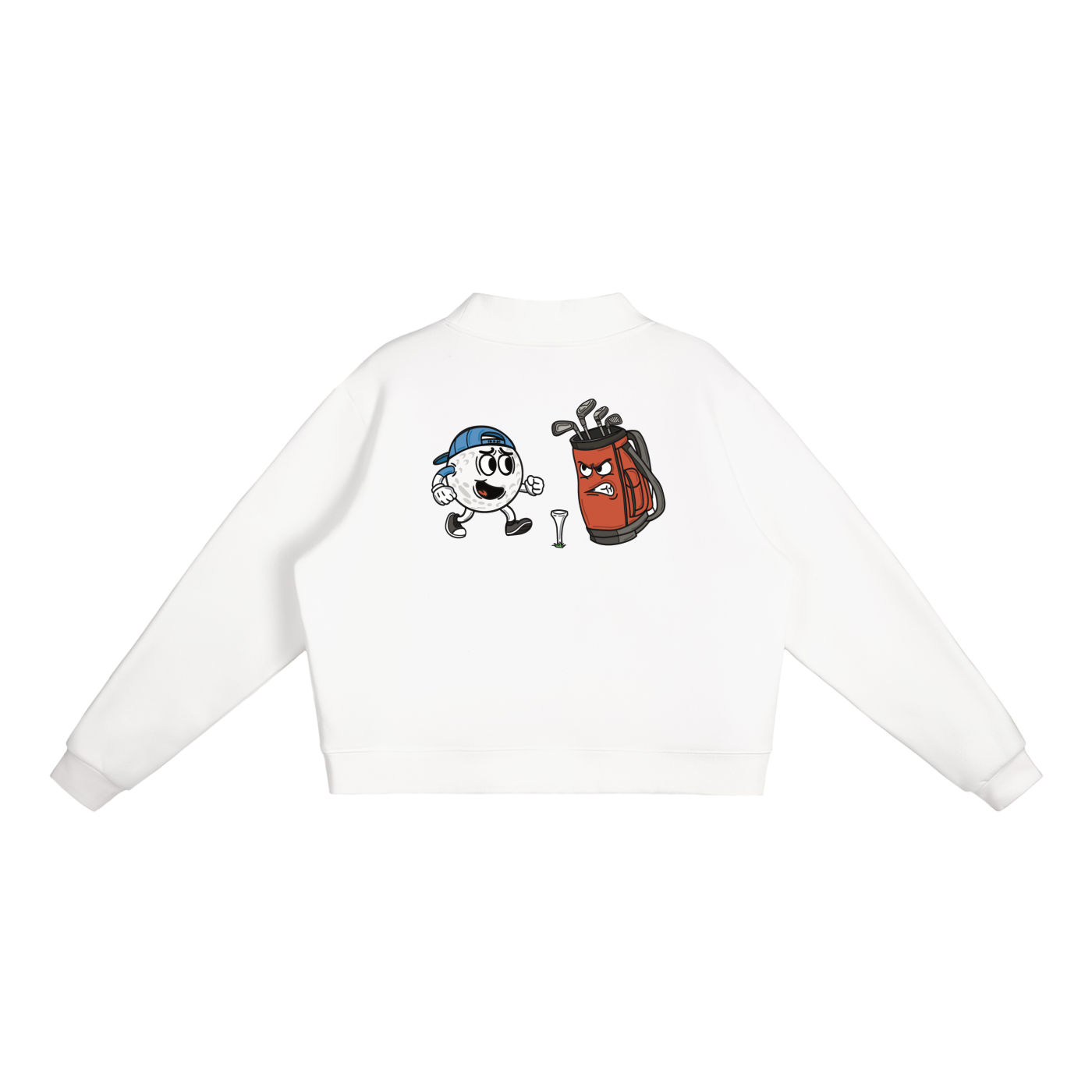 Golf Ball & Golf Bag | Essential Mock-Neck Sweatshirt | Womens