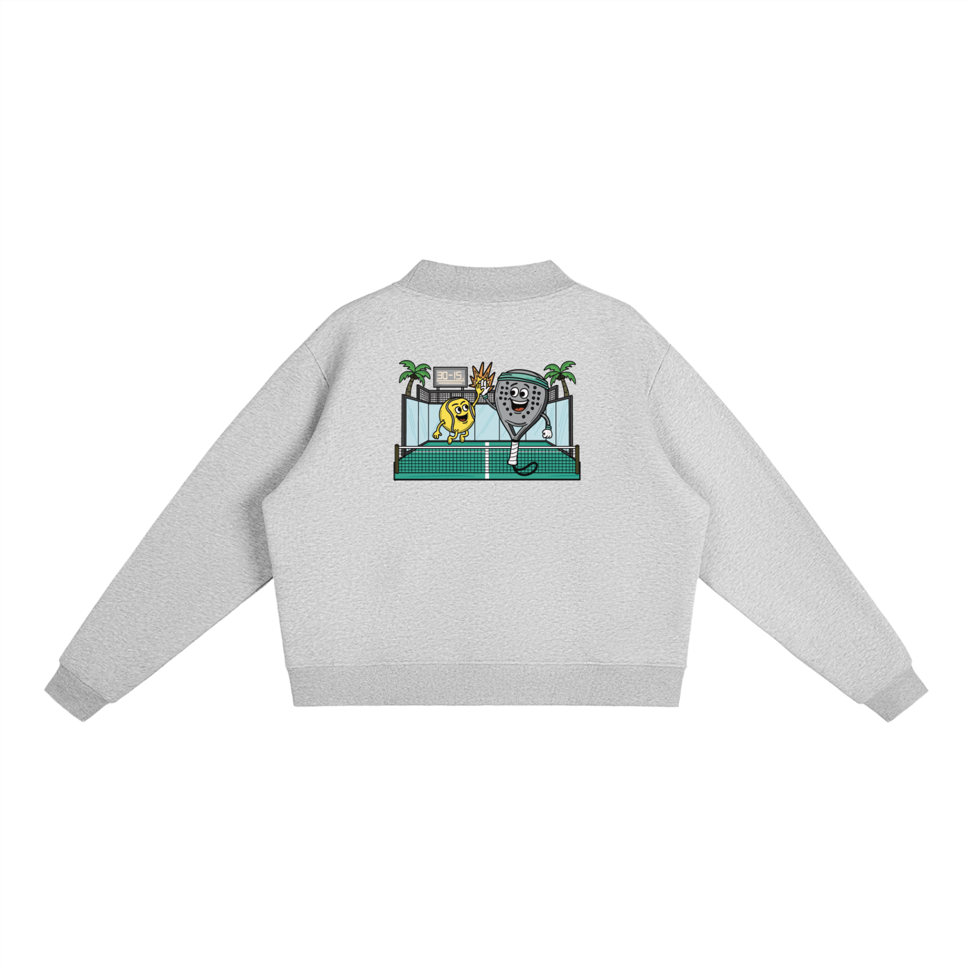 Padel Ball & Padel Racket | Essential Mock-Neck Sweatshirt | Womens