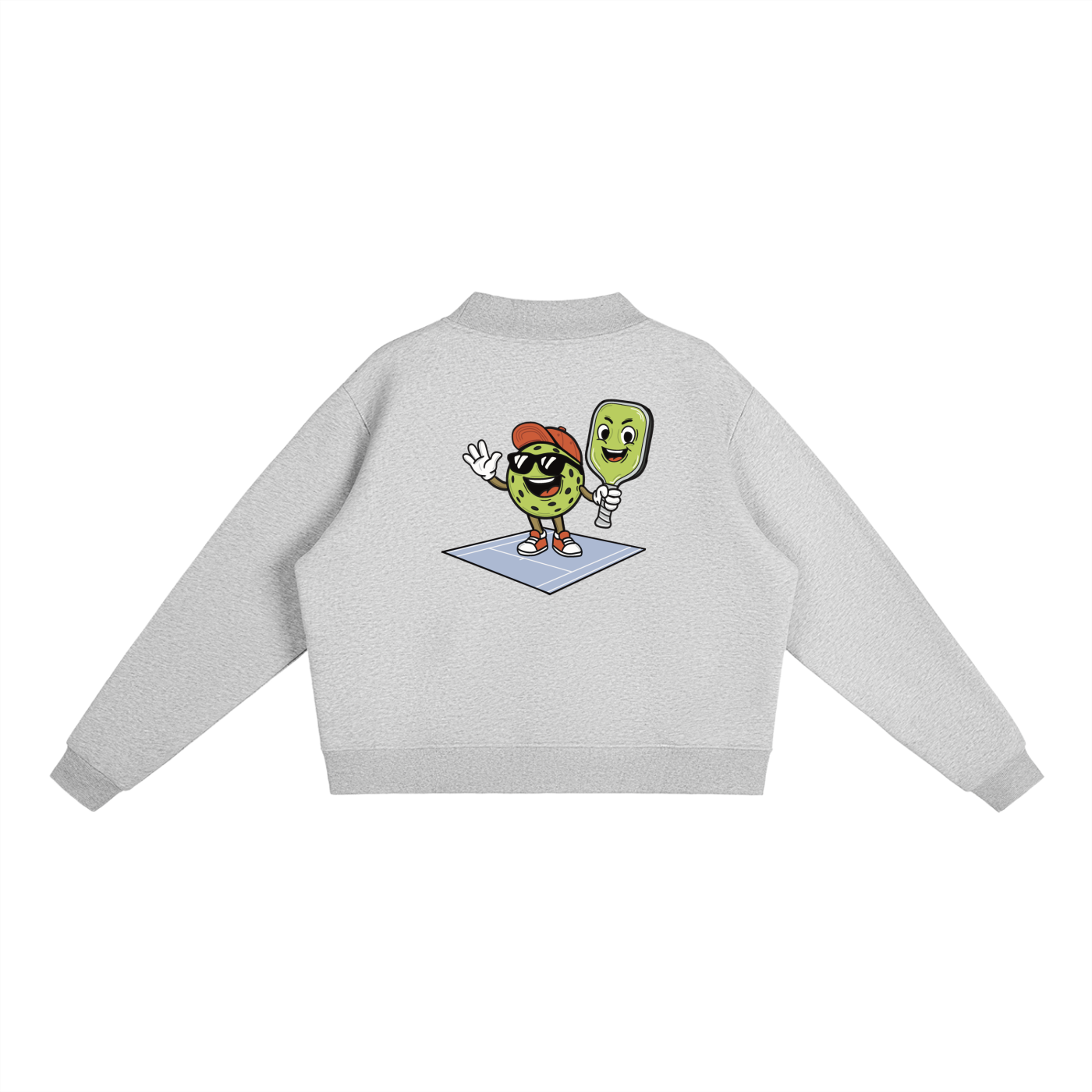Pickleball & Bat | Essential Mock-Neck Sweatshirt | Womens