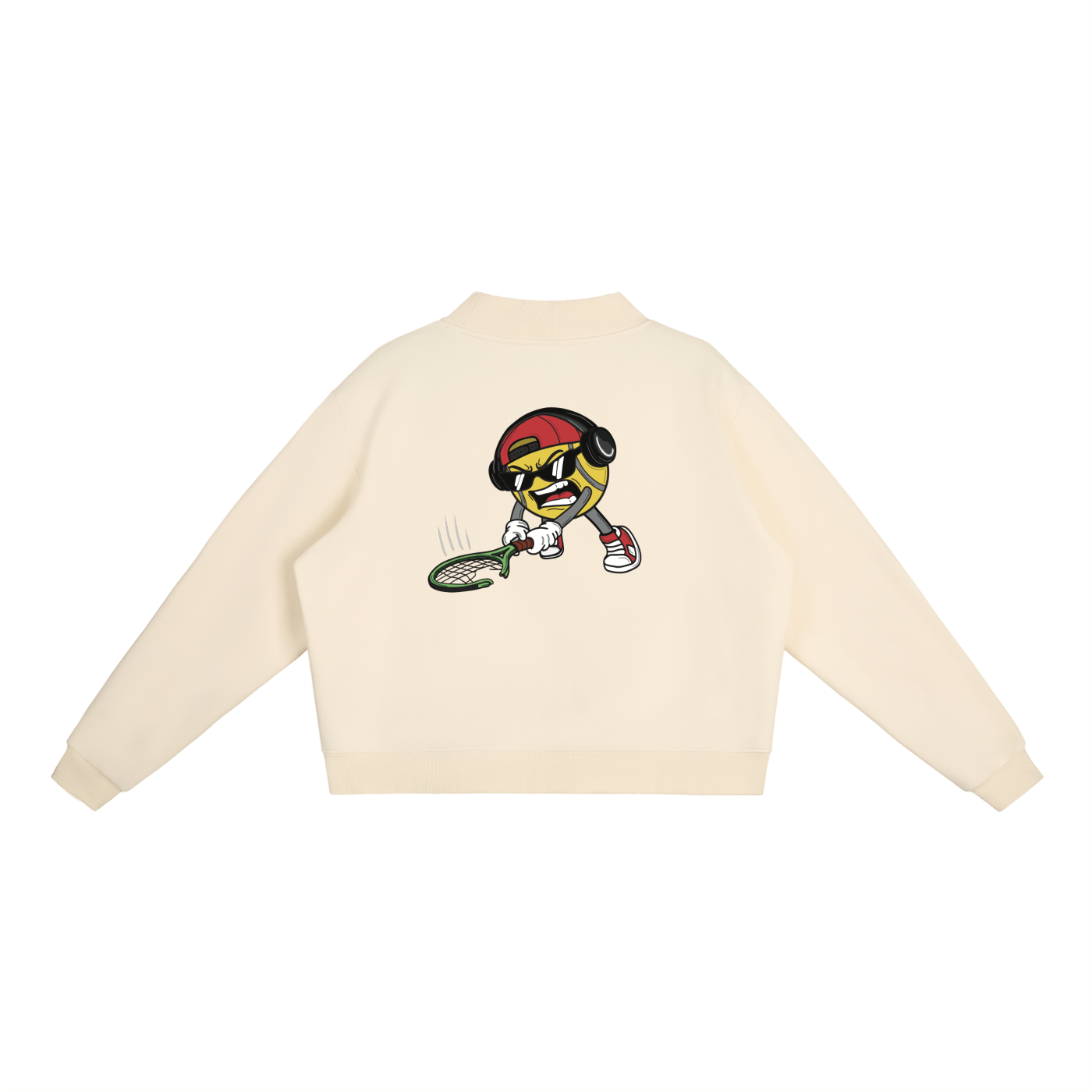 Angry Tennis Ball | Essential Mock-Neck Sweatshirt | Womens