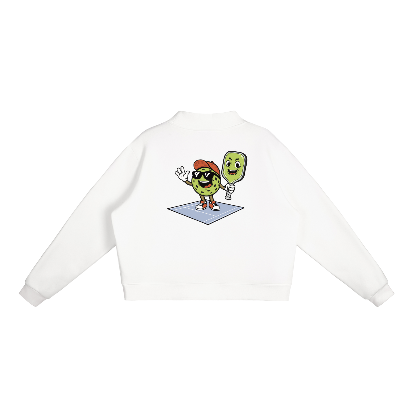 Pickleball & Bat | Essential Mock-Neck Sweatshirt | Womens
