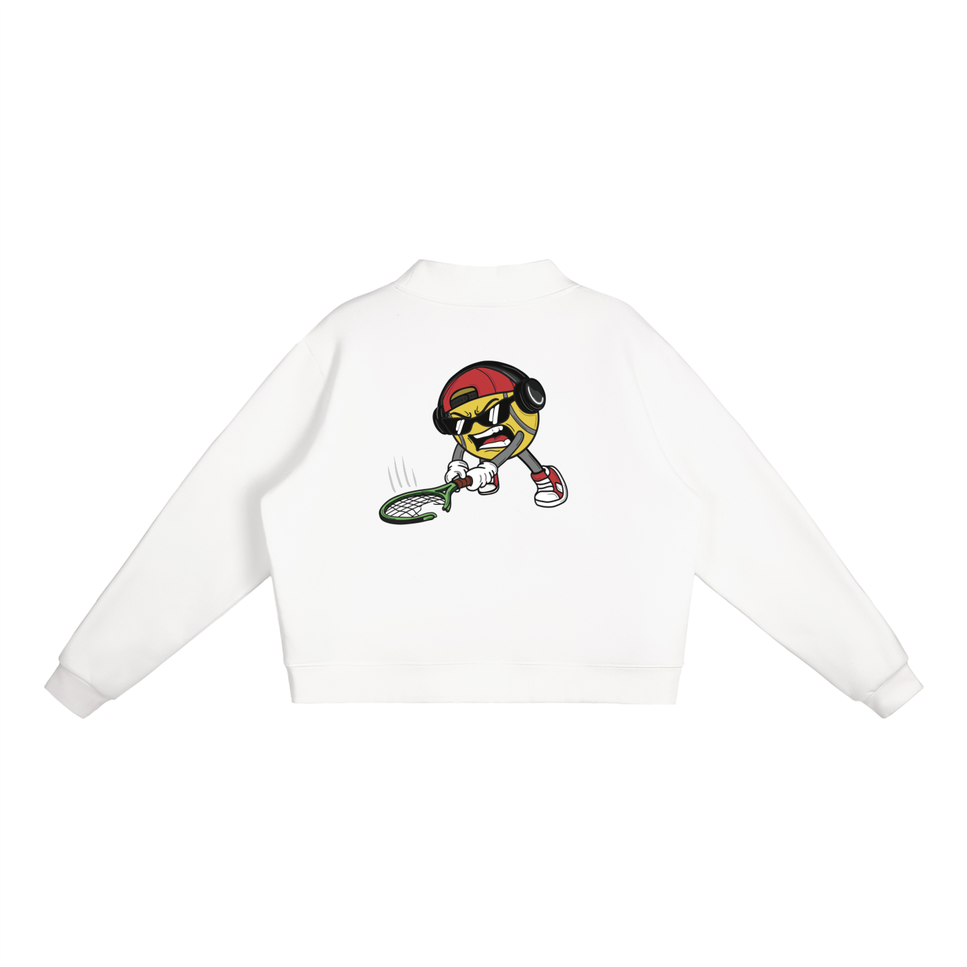 Angry Tennis Ball | Essential Mock-Neck Sweatshirt | Womens