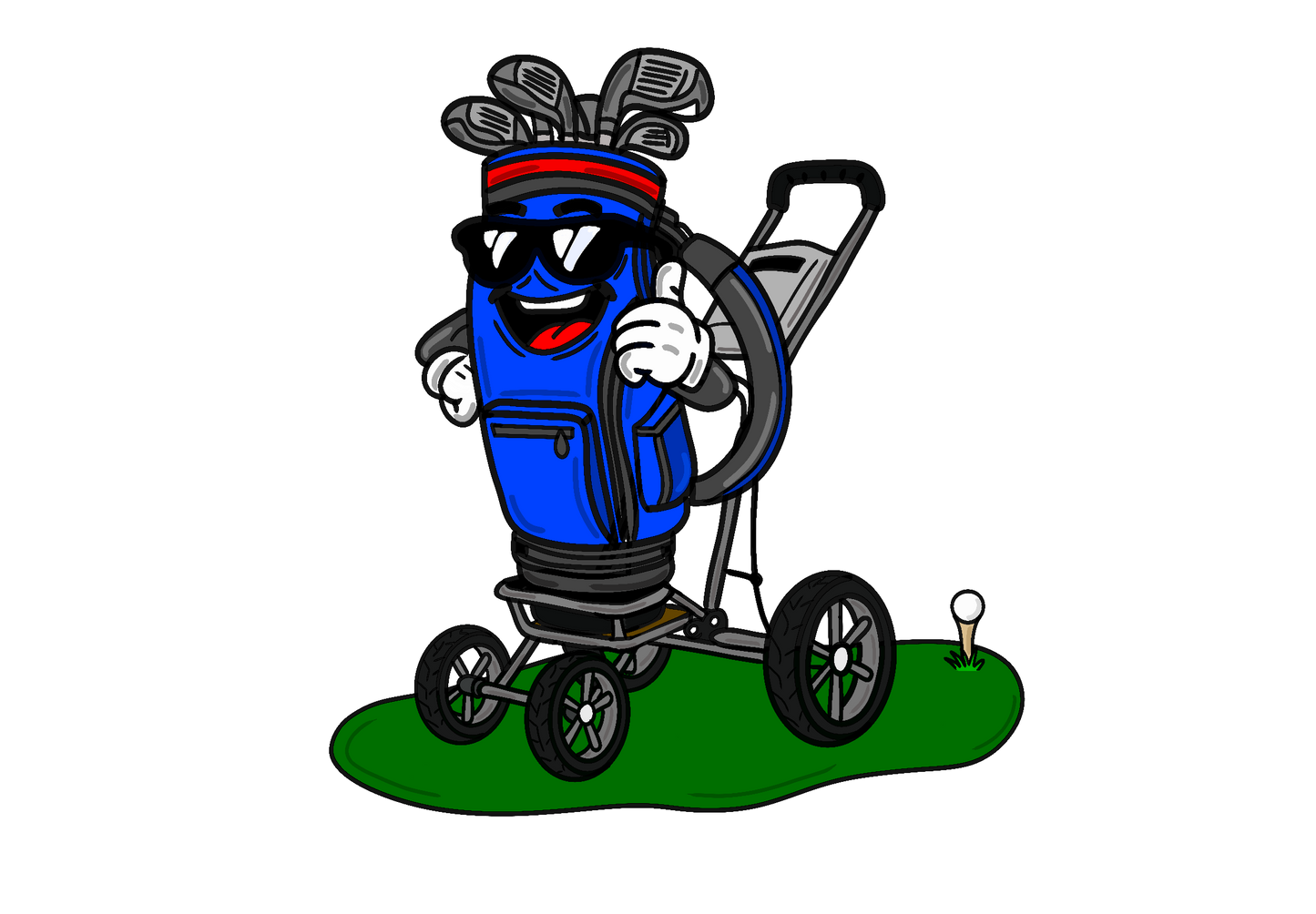 Limited Edition Golf Bag on Trolley | Oversize Fleeced Hoodie