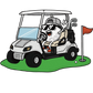 Limited Edition Golf Ball in Golf Cart | Oversize Fleeced Hoodie