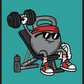 Limited Edition Kettlebell with Dumbbell | Oversize Fleeced Hoodie