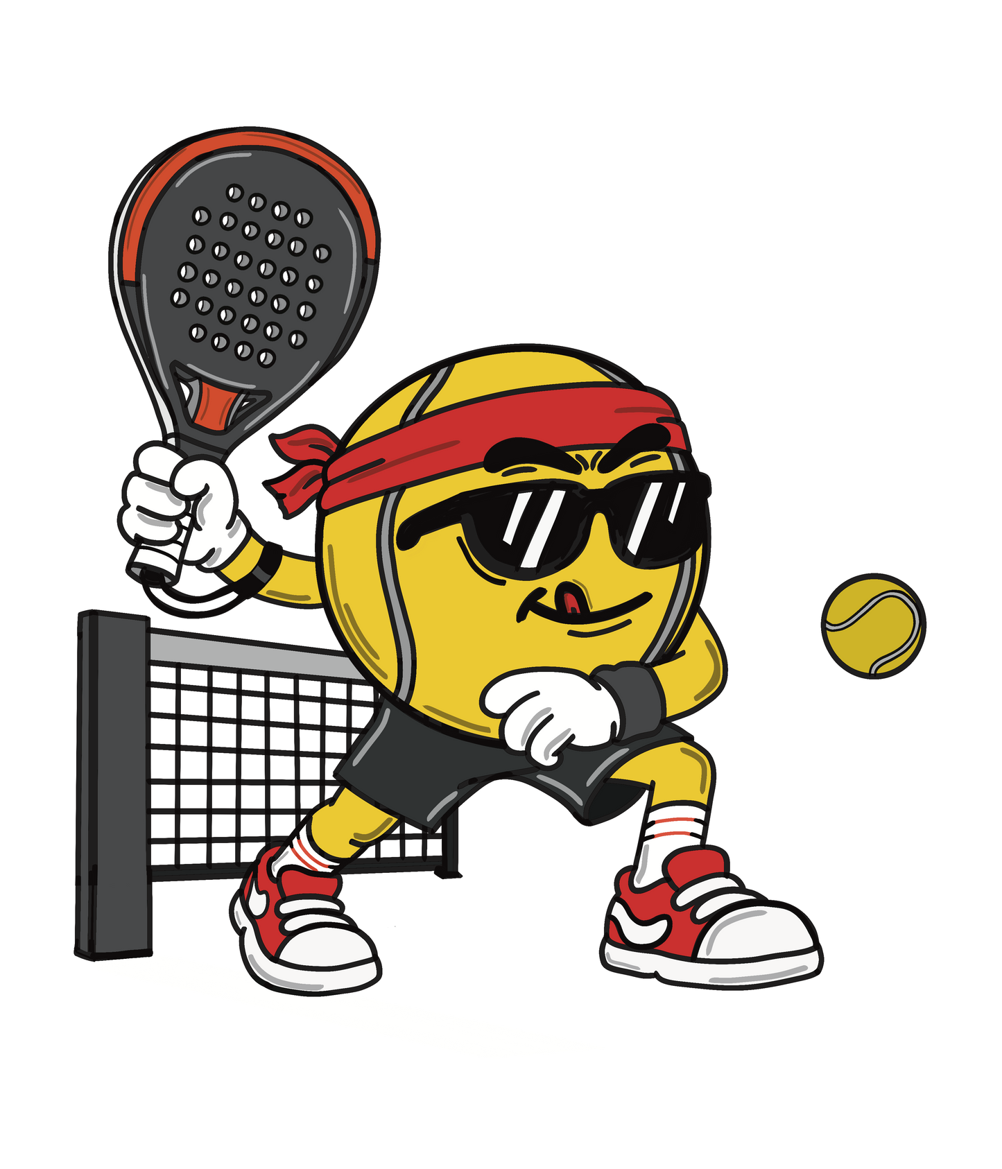 Padel Ball Swinging Racket | Oversized T-Shirt
