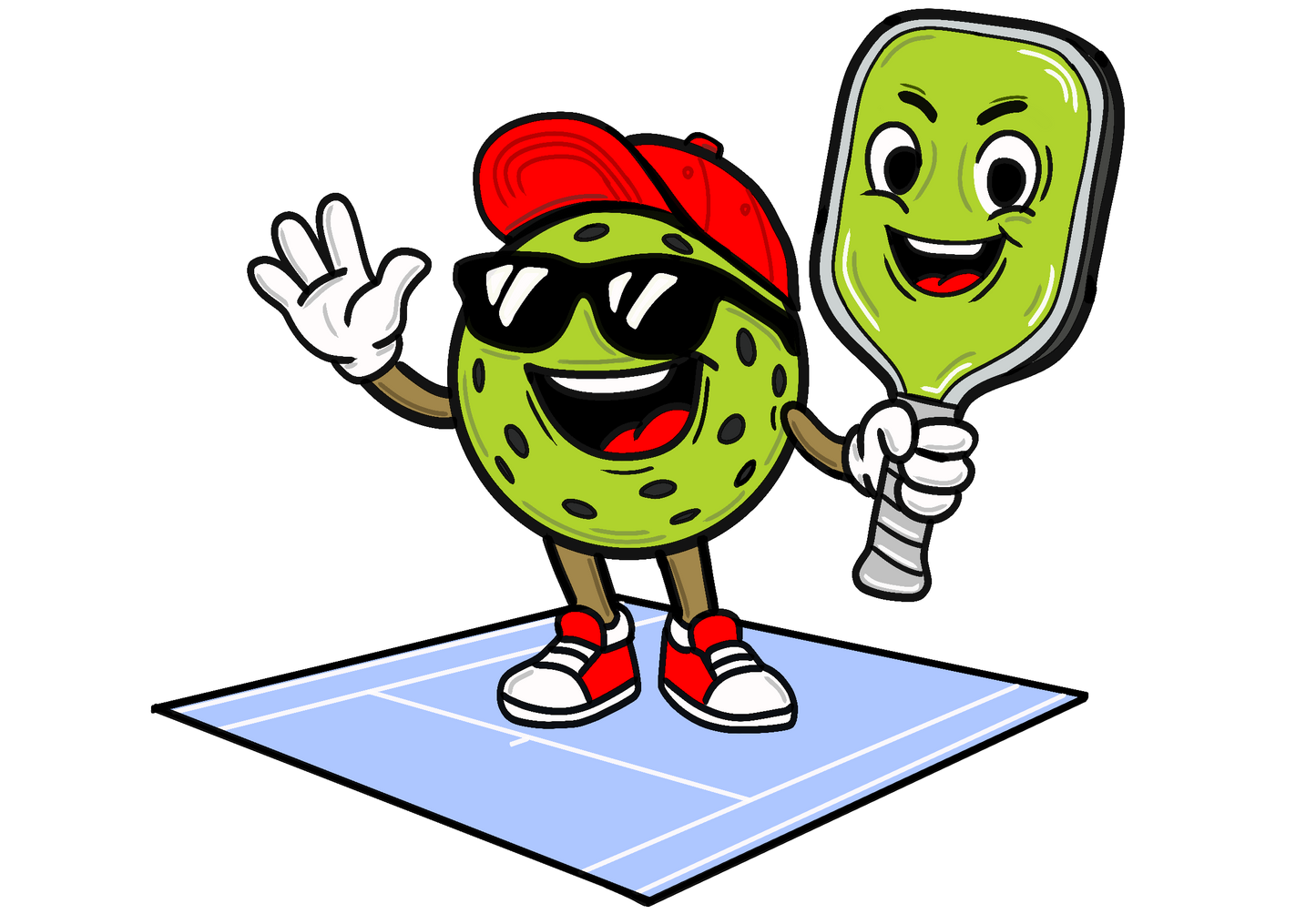 Pickleball & Bat | Oversized T-Shirt