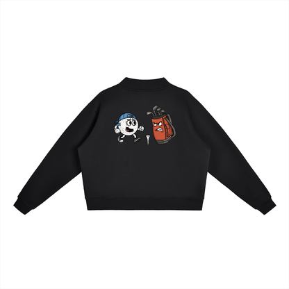 Golf Ball & Golf Bag | Essential Mock-Neck Sweatshirt | Womens