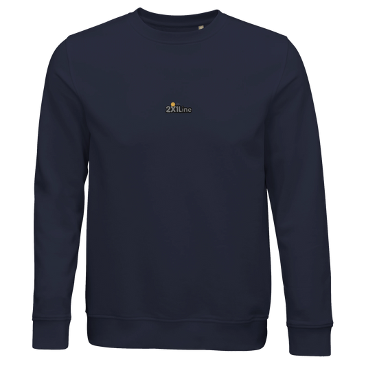 Padel Racket Hitting Ball | Organic Crewneck Sweatshirt | Mens