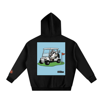 Limited Edition Golf Ball in Golf Cart | Oversize Fleeced Hoodie