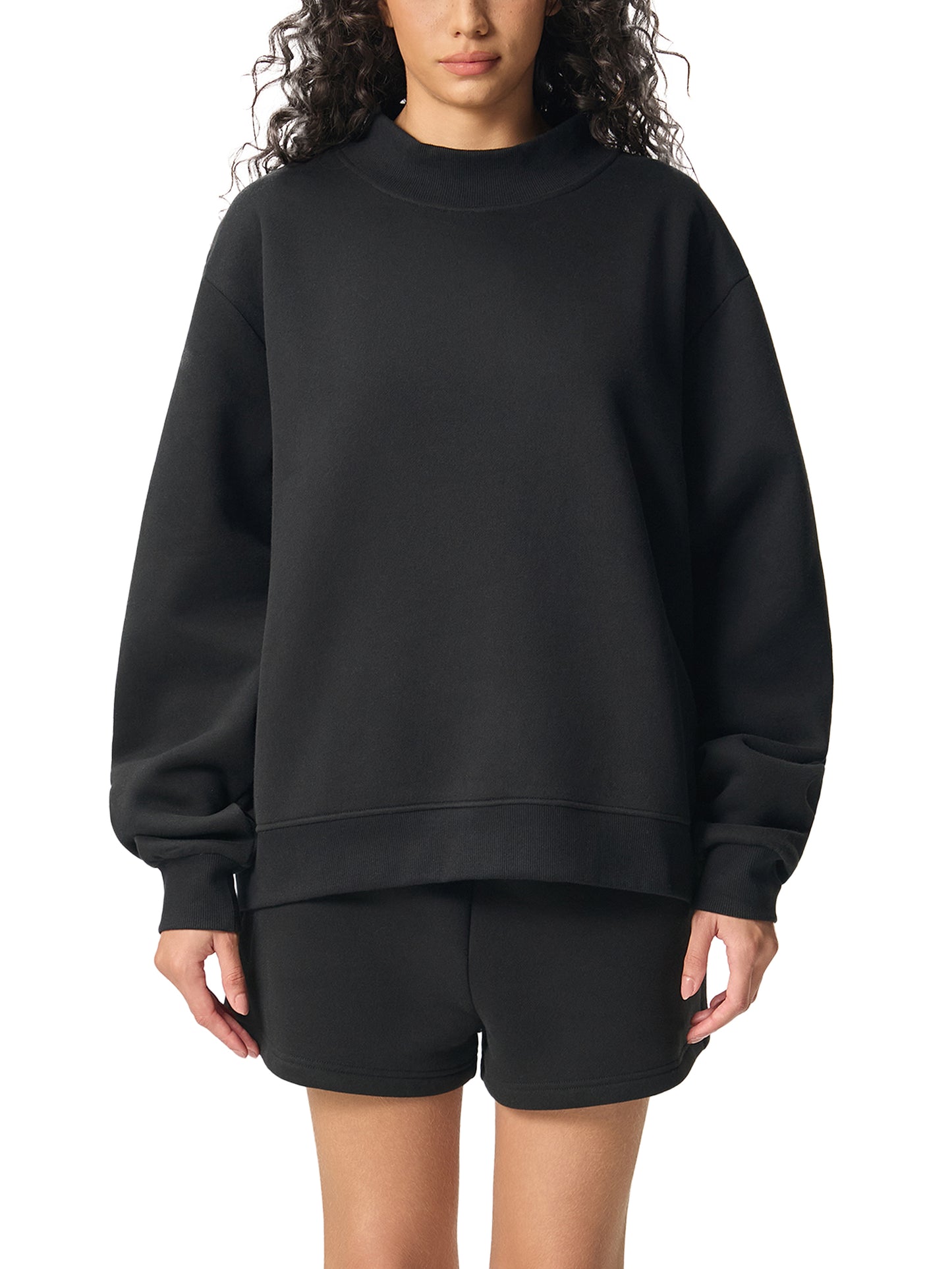 Angry Tennis Ball | Essential Mock-Neck Sweatshirt | Womens