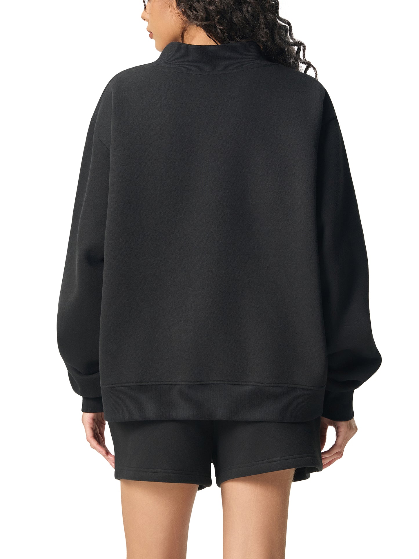 Golf Ball & Golf Bag | Essential Mock-Neck Sweatshirt | Womens
